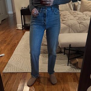 Agolde Women's Pinch Waist Straight Leg Jeans